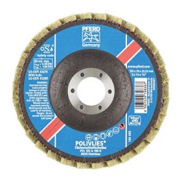 PFERD POLIVLIES DISC FLAP ALUM OX 125MM CRS